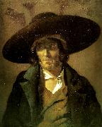 Theodore   Gericault portrait d' homme dit le vendeeen oil painting artist